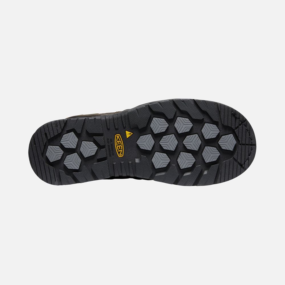 Keen Trekking Bot Erkek Siyah Kahverengi - Philadelphia 6\" Waterproof (Carbon-Fiber Toe) - Türkiye C